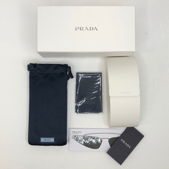 Prada Ultravox Silver PR64US Cat Eye Sunglasses - Picture 7 of 9